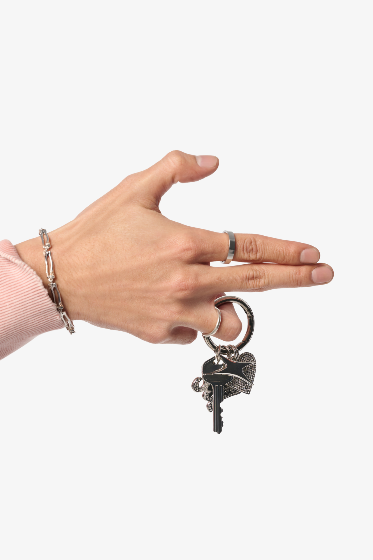 F.A.V. HEART CHARM KEYRING